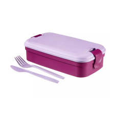 CURVER Lunch&Go ételtartó evőeszközzel lila (225059) papírárú, csomagoló és tárolóeszköz