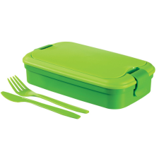CURVER Lunch & Go uzsonnás doboz villával és késsel - zöld uzsonnás doboz