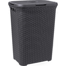 CURVER Natural Style Rattan hatású szennyestartó 60l - Szürke bútor