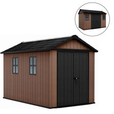 CURVER Newton Plus wide 11 x 7,5 műanyag kerti ház barna kerti tárolás