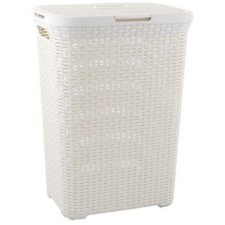 CURVER Rattan hatású szennyestartó, 60l, CURVER, törtfehér bútor
