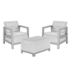 CURVER Scandi Balcony linea set kerti bútor garnitúra hamuszürke-világosszürke