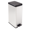 Curver SLIM BIN pedálos szemetes 40 l fekete/ ezüst