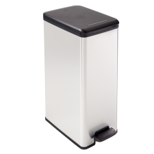 Curver SLIM BIN pedálos szemetes 40 l fekete/ ezüst szemetes