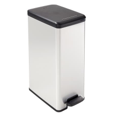  CURVER Slim Bin Pedálos Szemetes - 40L, Fekete-Ezüst szemetes