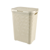 CURVER Style rattan hatású szennyestartó 60L krém (189207)