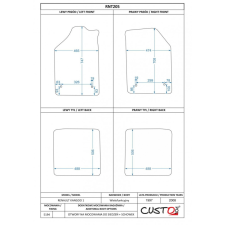 CUSTO-POL Méretpontos szövetszőnyeg garn. RENAULT KANGOO 1997-2008 – Custo Pol autószőnyeg