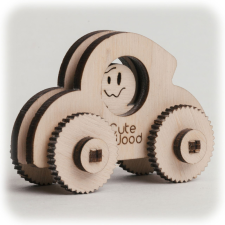 CuteWood fa játék 3D mini beetle autó fajáték