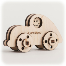 CuteWood fa játék 3D puzzle autó fajáték