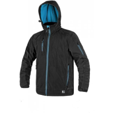 CXS Durham Softshell Kabát Fekete/Kék - 3XL munkaruha