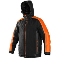 CXS férfi téli dzseki fényvisszaverő elemekkel, fekete/narancssárga, méret: XXL