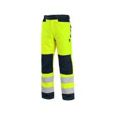 CXS HALIFAX Safety Mesh Pants férfi sárga/kék 56-os méret munkaruha