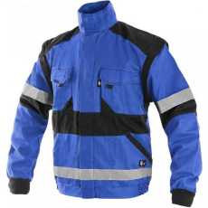CXS Luxy Bright Fényvisszaverő Munkáskabát Kék/Fekete - 60