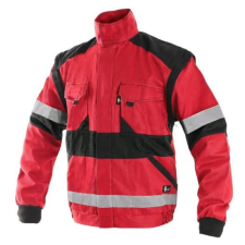 CXS Luxy Bright Fényvisszaverő Munkáskabát Piros/Fekete - 58 munkaruha