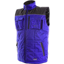 CXS Seattle Vízálló Bélelt Mellény Kék/Fekete - 3XL munkaruha