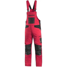 CXS Solis Rugalmas Kantáros nadrág Piros/Fekete - 64