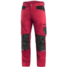 CXS Solis Rugalmas Munkásnadrág Piros/Fekete - 64 munkaruha