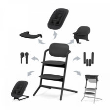 CYBEX Gold Lemo etetőszék 6in1 Stunning Black etetőszék