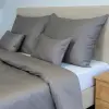 Czinger home Taupe szatén ágyneműhuzat - kifinomult elegancia 5 részes: 2 db Kispárna+2 db Félpárna+Dupla Paplan