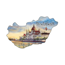 CZW.orszmágn-BU23 Hűtőmágnes,országforma, Budapest hűtőmágnes