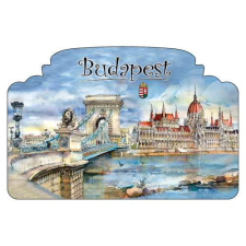 Czworka Hűtőmágnes,ablakforma, Budapest hűtőmágnes