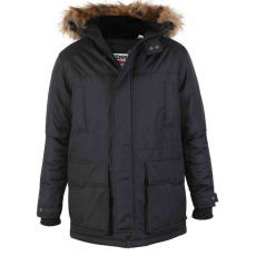  D555 férfi kabát LOVETT téli parka oversize kabát, Fekete 8XL