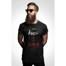 D&B Férfi/Unisex Póló EB00002 Angel Fekete-Méret XL férfi póló