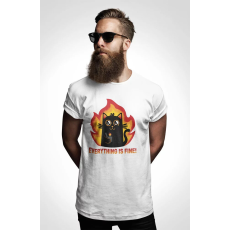  D&B Férfi/Unisex Póló EB00004 Fine Fehér-Méret M