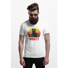  D&B Férfi/Unisex Póló EB00006 What Fehér-Méret L