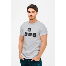 D&B Férfi/Unisex Póló GM00002 Gamer Szürke-Méret L férfi póló