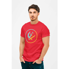  D&B Férfi/Unisex Póló GM00003 CounterStrike Piros-Méret S