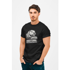  D&B Férfi/Unisex Póló ME00001 BoberKurwa Fekete-Méret 3XL