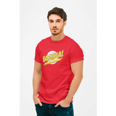  D&B Férfi/Unisex Póló MO00006 TheBigBangTheory Piros-Méret 5XL