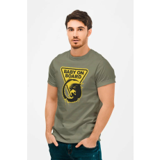  D&B Férfi/Unisex Póló MO00007 Alien Katonai zöld-Méret M