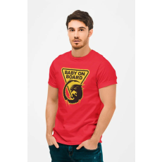  D&B Férfi/Unisex Póló MO00007 Alien Piros-Méret 3XL
