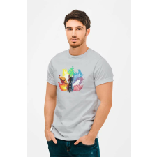 D&B Férfi/Unisex Póló MO00008 Fox Szürke-Méret M férfi póló