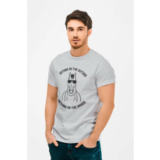 D&B Férfi/Unisex Póló MO00011 BoJackHorseman Szürke-Méret M férfi póló