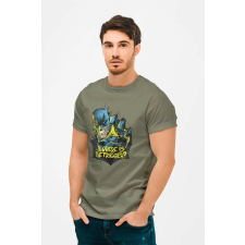 D&B Férfi/Unisex Póló MO00016 Batman Katonai zöld-Méret S férfi póló
