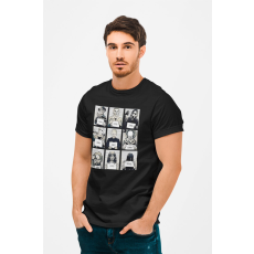  D&B Férfi/Unisex Póló MO00023 Horror Fekete-Méret XL