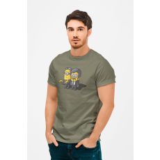  D&B Férfi/Unisex Póló MO00030 Minions Katonai zöld-Méret S