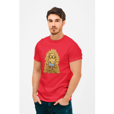  D&B Férfi/Unisex Póló MO00031 Minions Piros-Méret M