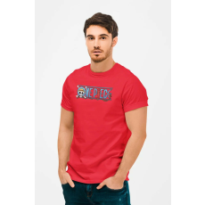  D&B Férfi/Unisex Póló MO00039 OnePiece Piros-Méret M