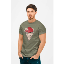 D&B Férfi/Unisex Póló MO00041 Pokemon Katonai zöld-Méret 5XL férfi póló