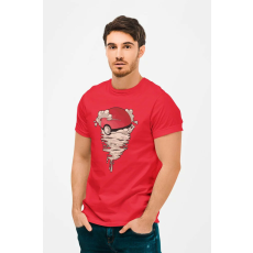  D&B Férfi/Unisex Póló MO00041 Pokemon Piros-Méret XL