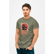  D&B Férfi/Unisex Póló MO00048 RickAndMorty Katonai zöld-Méret 3XL