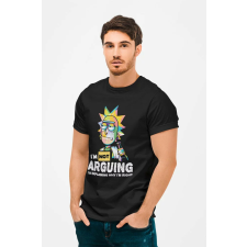 D&B Férfi/Unisex Póló MO00049 RickAndMorty Fekete-Méret S férfi póló