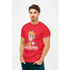D&B Férfi/Unisex Póló MO00049 RickAndMorty Piros-Méret 4XL férfi póló
