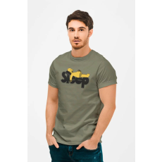  D&B Férfi/Unisex Póló MO00056 TheSimpsons Katonai zöld-Méret S