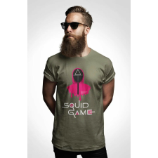  D&amp;B Férfi/Unisex Póló MO00058 Squid Game Piros-Méret S férfi póló
