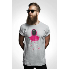  D&B Férfi/Unisex Póló MO00058 Squid Game Szürke-Méret M